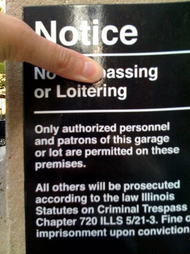 No Assing or Loitering